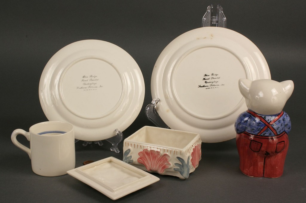 Lot 415: Blue Ridge Porcelain children's items, 5 pieces