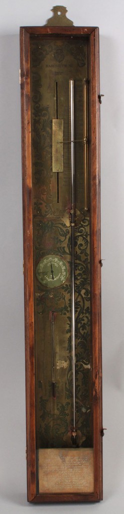 Lot 421: Continental Brass Wall Barometer