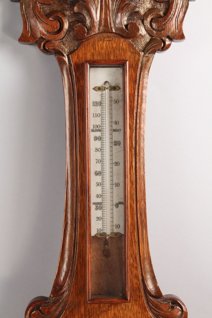 Lot 422: Victorian Oak Barometer