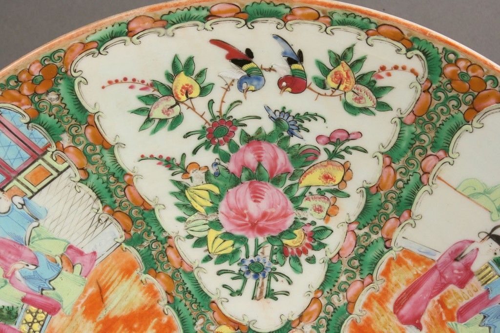 Lot 437: Rose Medallion Charger and 5 plates