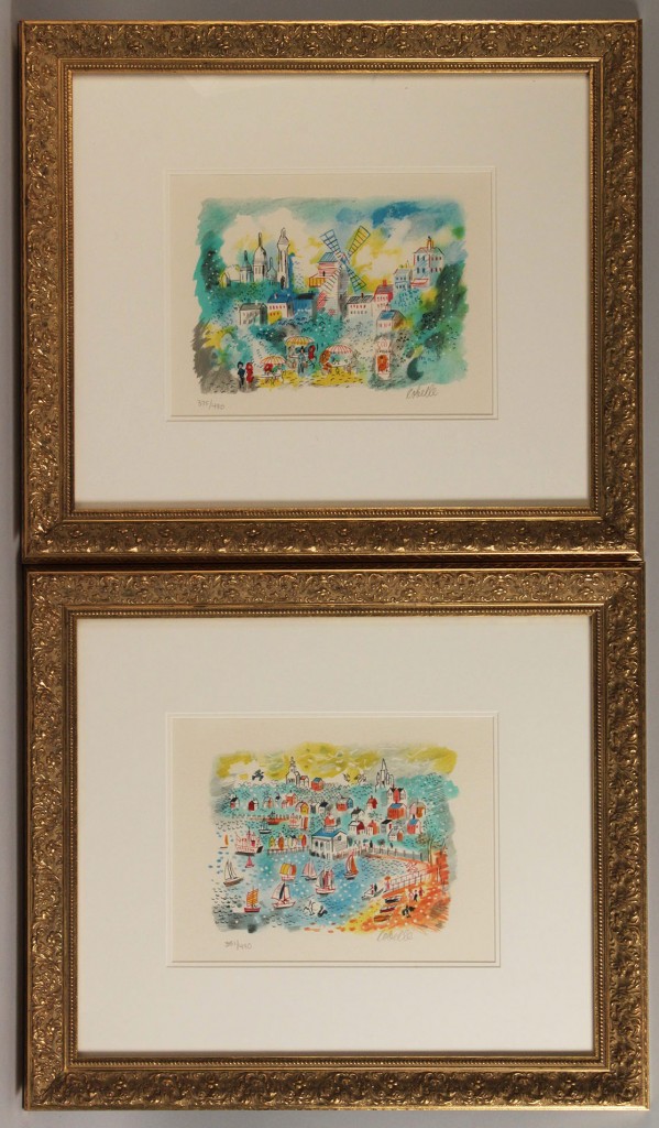Lot 457: Pair of Charles Cobelle Lithographs