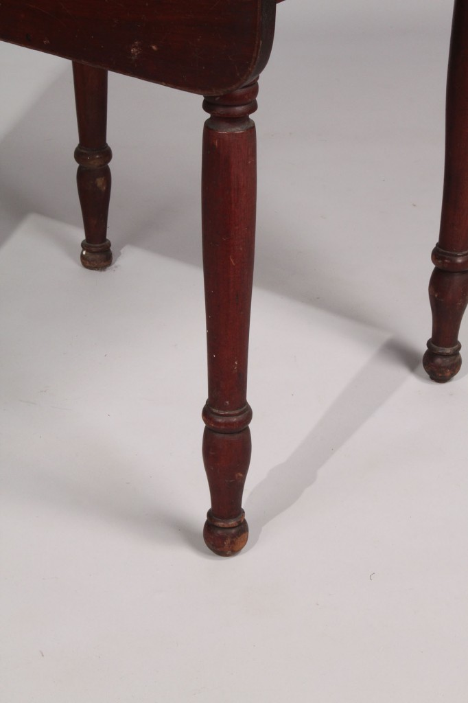 Lot 477: Cherry 2 drawer Drop Leaf Stand