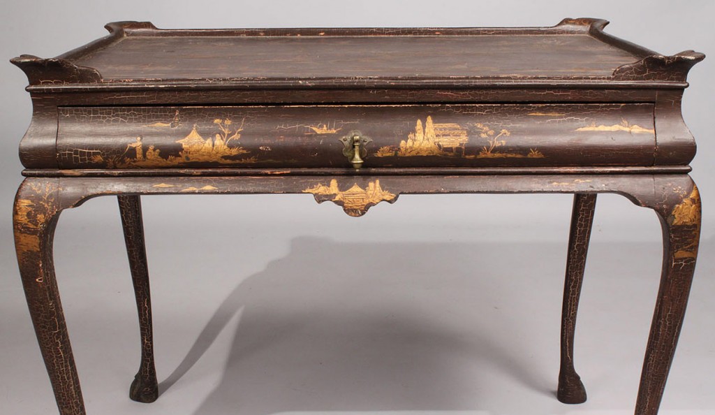Lot 47: English Chinoiserie Queen Anne Style Table
