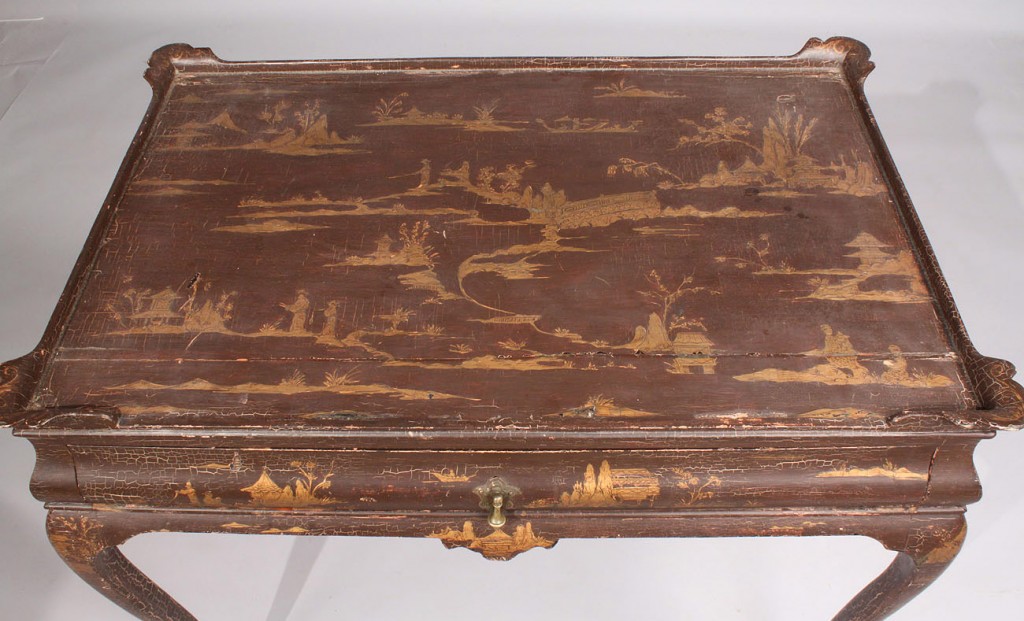 Lot 47: English Chinoiserie Queen Anne Style Table