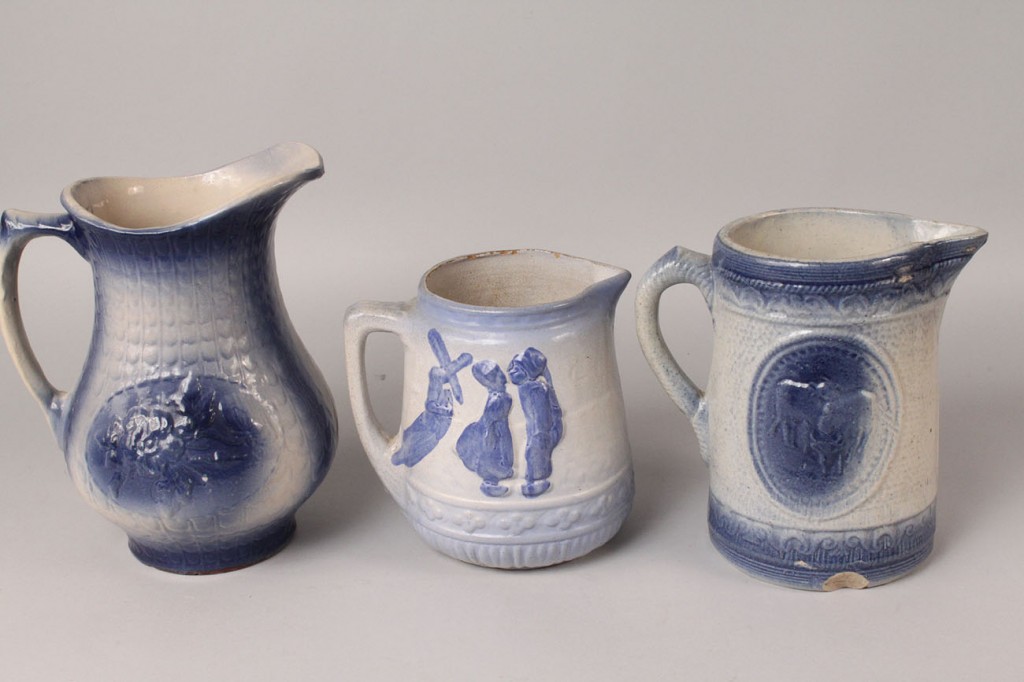 Lot 486: Lot of Blue Salt-Glazed Stoneware, 6 pieces