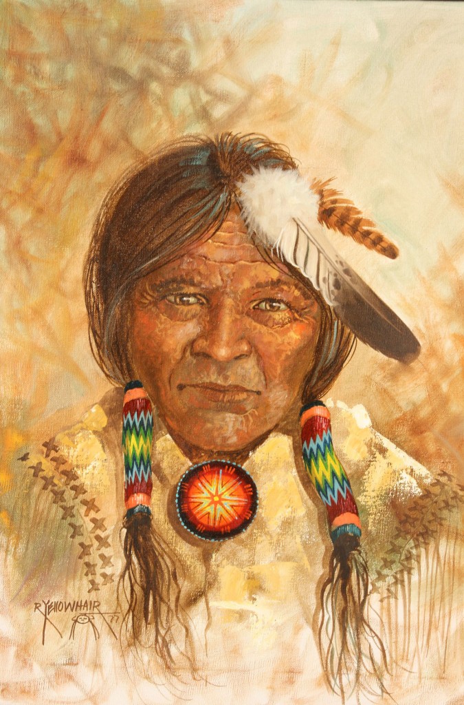 Lot 516: Navajo chief by Robert Yellowhair
