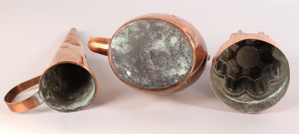 Lot 51: Group of Copper Kitchen antiques