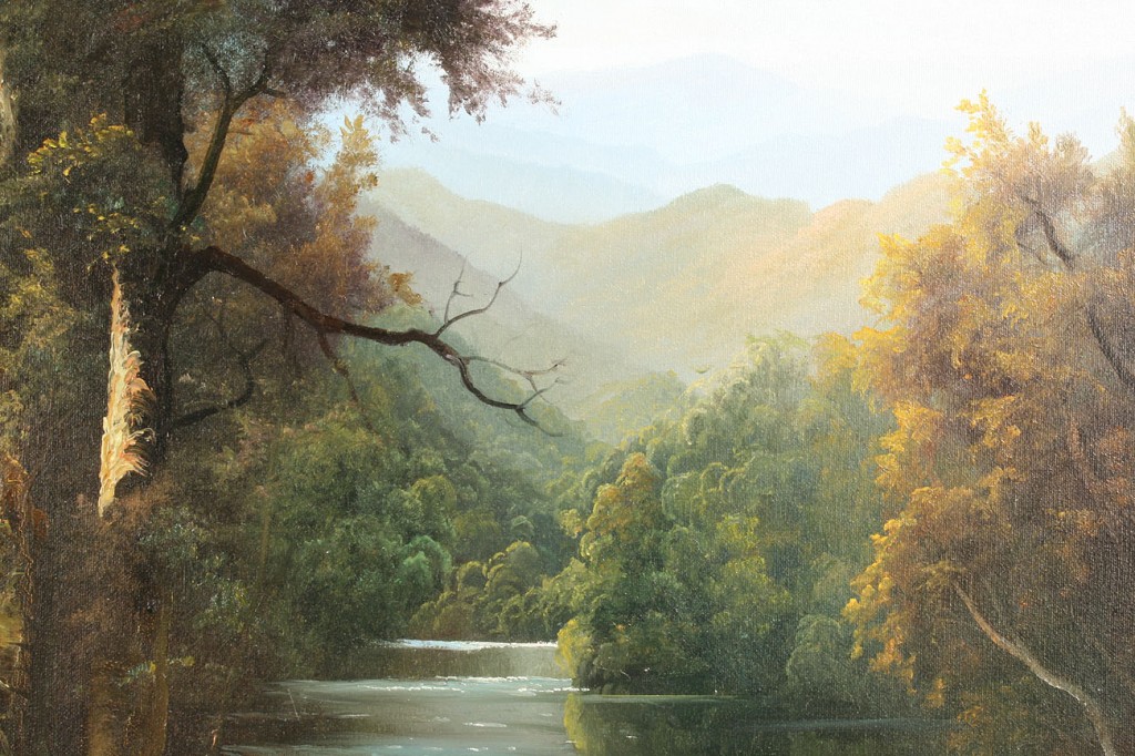 Lot 527: Ron Williams Oil on Canvas Landscape