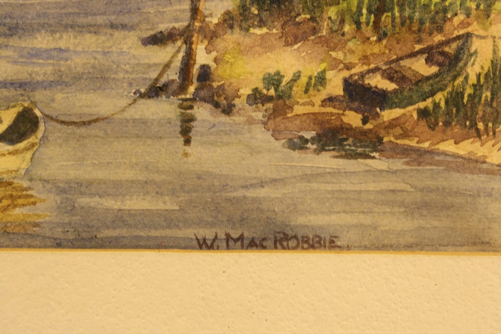 Lot 530: Lot of 2 Watercolors, Fulton & MacRobbie