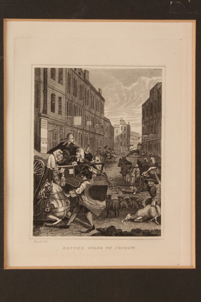 Lot 538: Lot of five etchings, two political