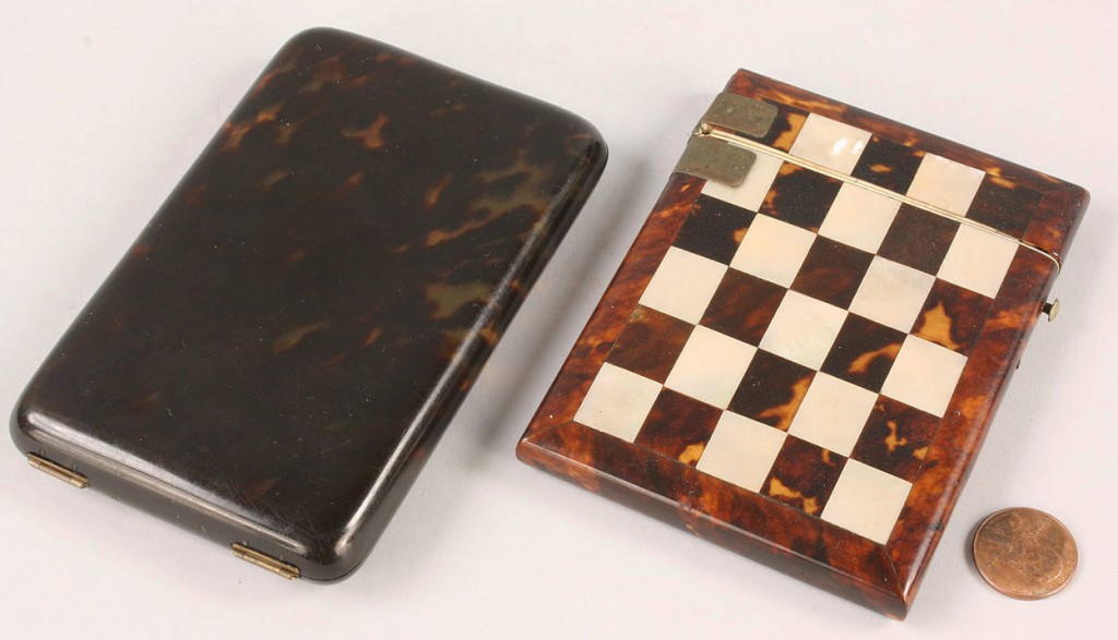 Lot 53: Lot of Two Cigarette Cases, one tortoise shell and