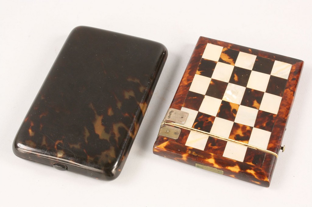Lot 53: Lot of Two Cigarette Cases, one tortoise shell and