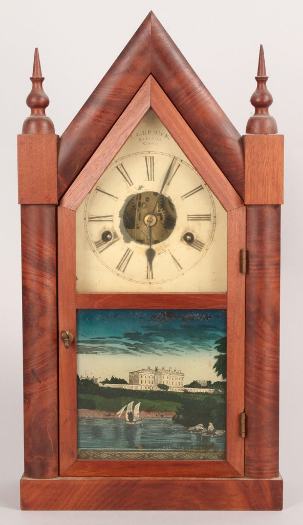 Lot 556: J. C. Brown Steeple Clock