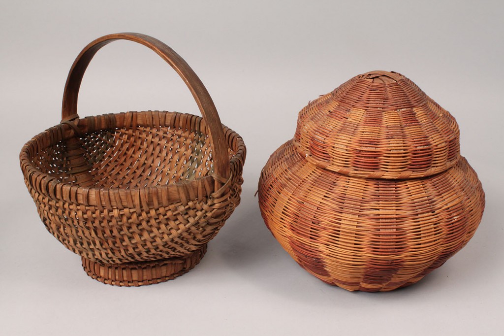 Lot 55: Four NC & TN Baskets, includes 2 Cherokee