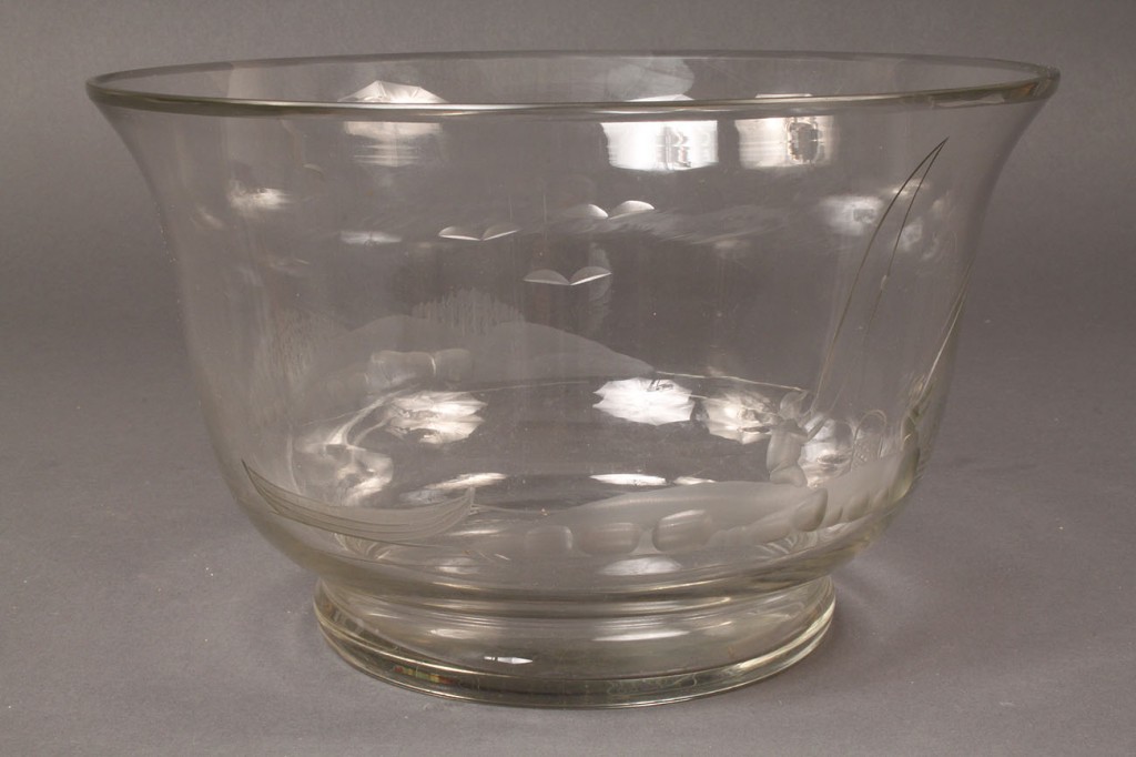 Lot 561: Vintage Karhula Art Glass Bowl, Signed