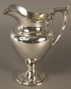Lot 591: Gorham Sterling Silver water pitcher