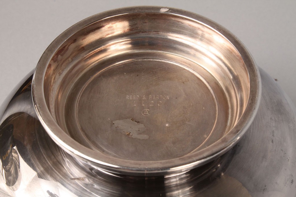 Lot 597: Two enameled Revere bowls
