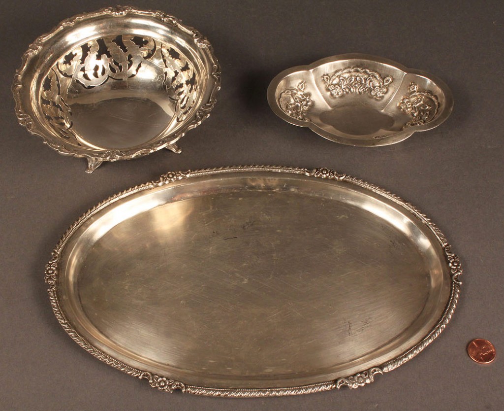 Lot 598: Lot of Three Middle Eastern Silver Items