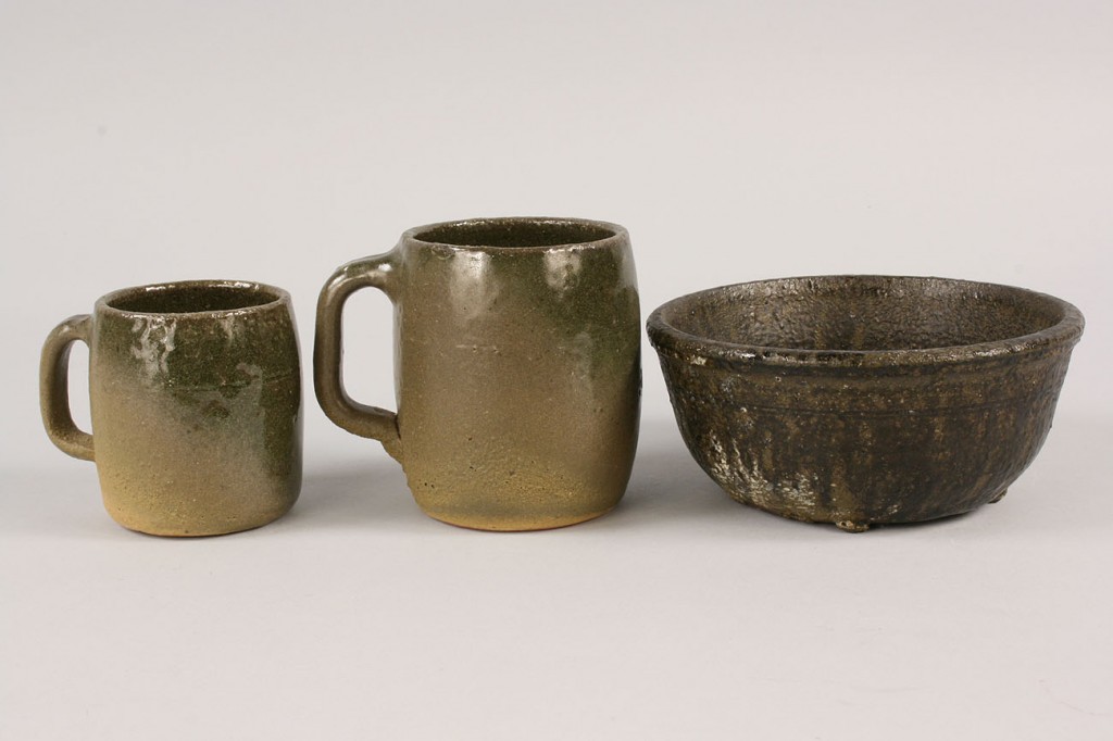 Lot 59: Four pcs Lanier Meaders stoneware pottery
