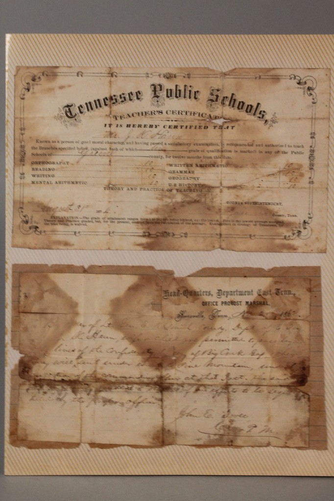 Lot 5: East TN-related Documents, Civil War Era