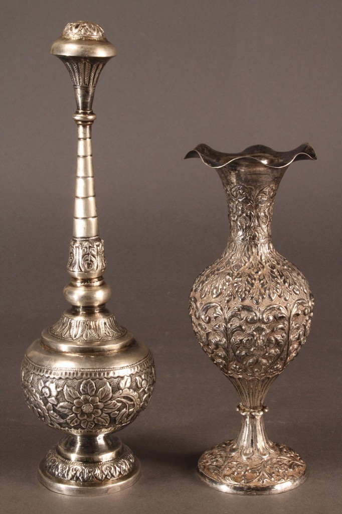 Lot 601: Lot of Two Persian Silver Items