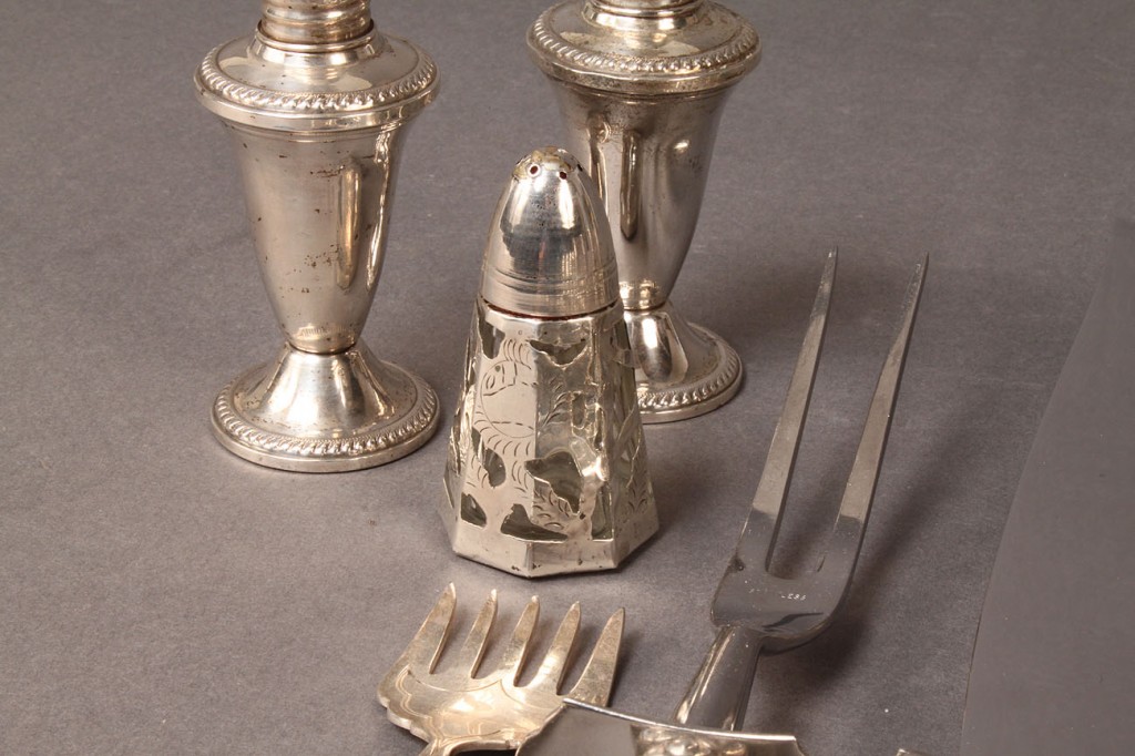 Lot 609: Lot of Sterling Table items inc. cordials