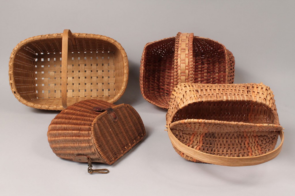 Lot 631: 4 Contemporary Baskets