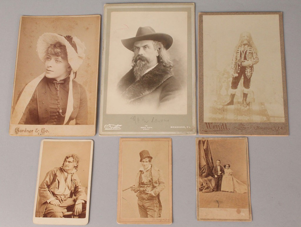 Lot 676: Actor & Circus related Photographic Cabinet Cards