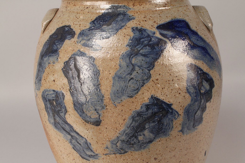 Lot 67: Cobalt Decorated Stoneware Jar
