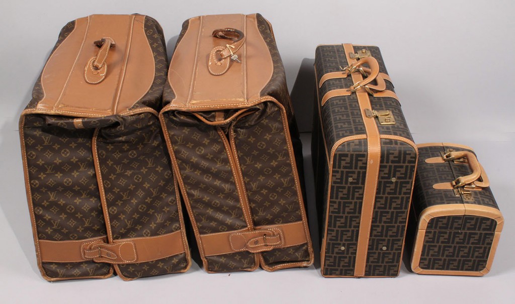 Lot 683: Fendi and Louis Vuitton luggage, total 4 pieces