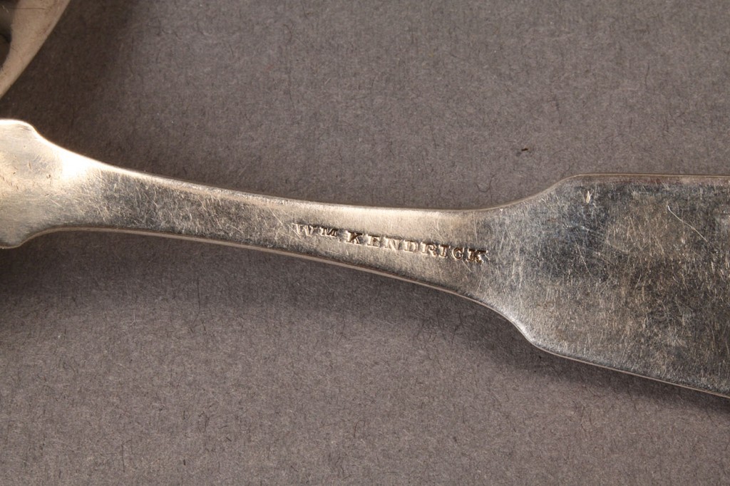 Lot 72: 3 TN and KY coin silver spoons, Clark and Kendrick