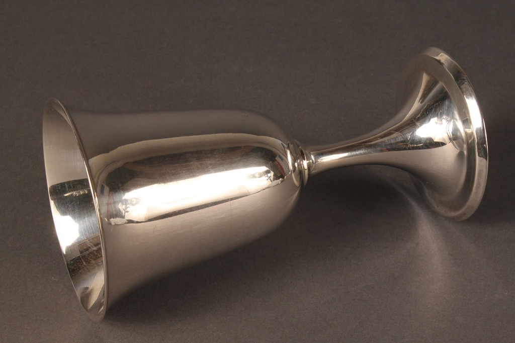 Lot 78: Seven Sterling Silver Goblets, 950 standard