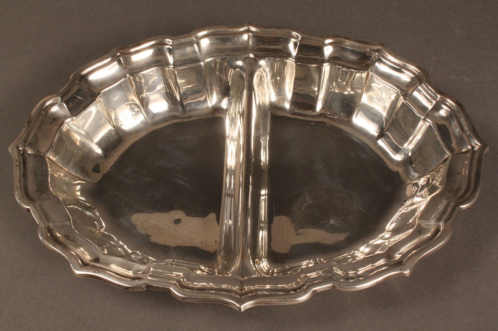 Lot 87: Two sterling silver serving bowls
