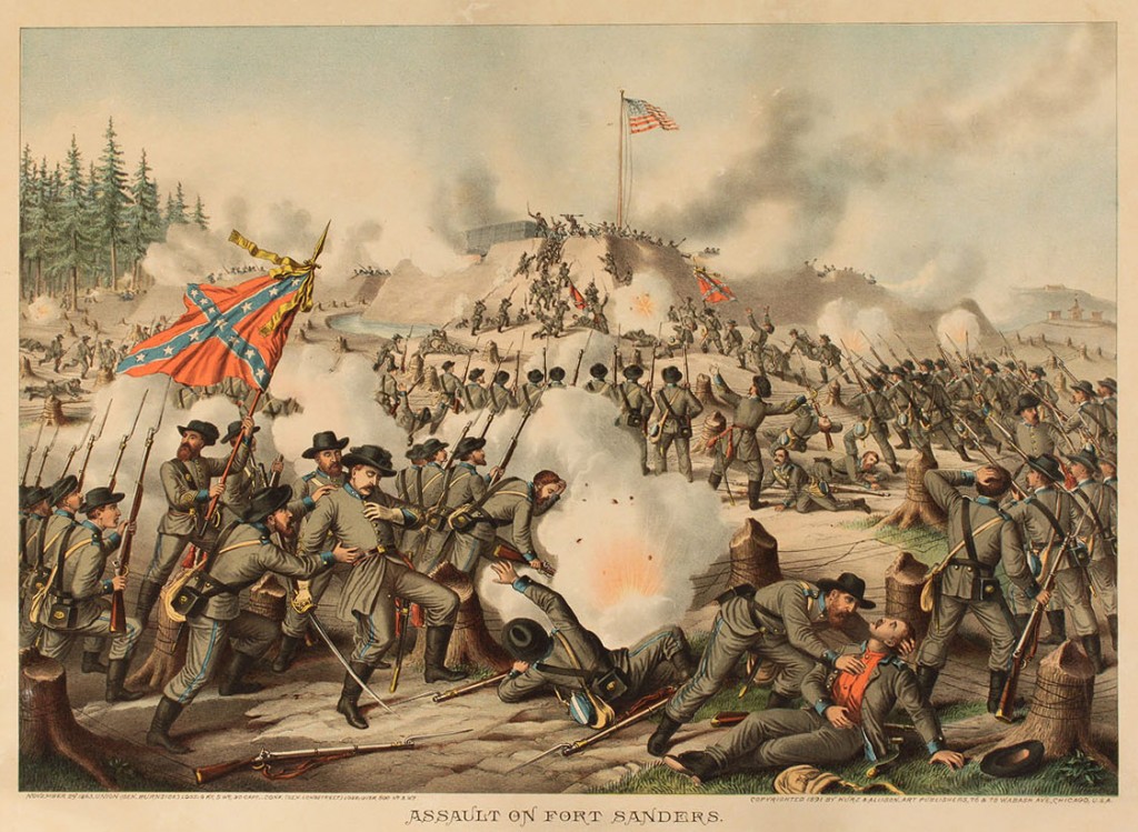 Lot 9: Kurz & Allison Civil War Battle Scene (Fort Sanders)