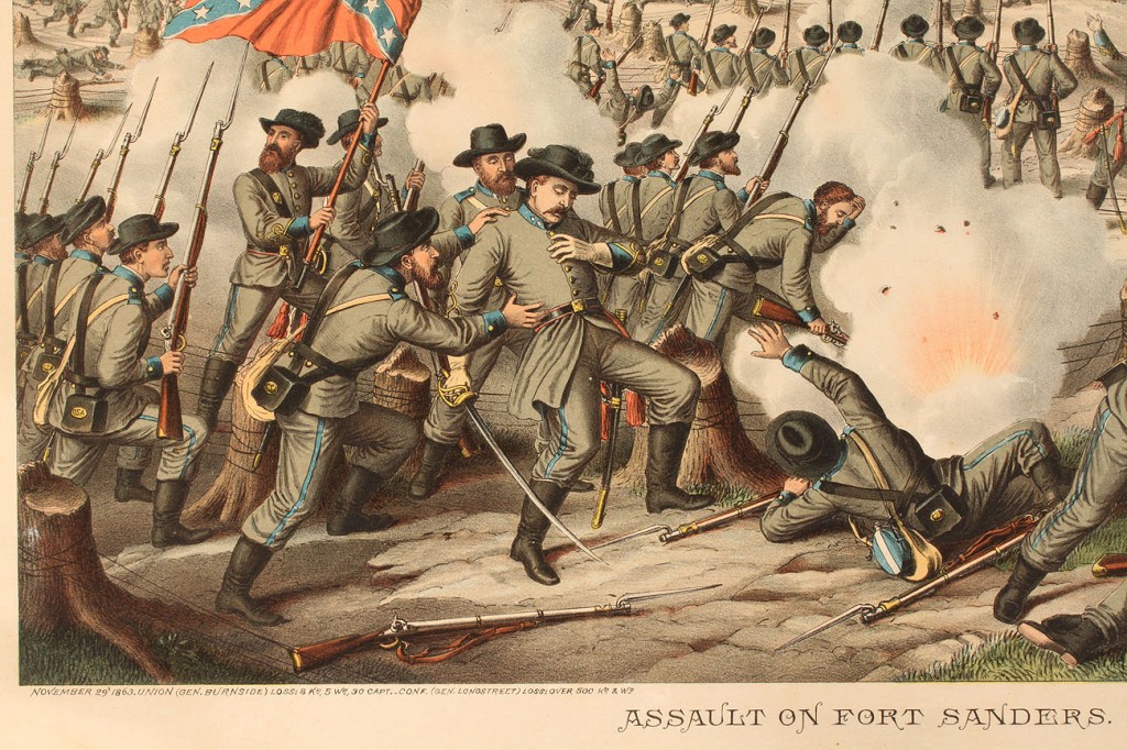 Lot 9: Kurz & Allison Civil War Battle Scene (Fort Sanders)