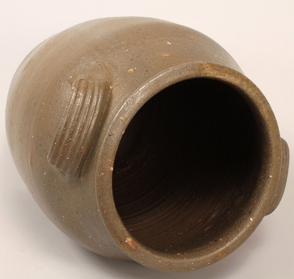 Lot 110: East TN Stoneware Pottery Jar, attrib. Mort