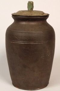 Lot 111: East TN  Stoneware Preserving Jar, Mort Family