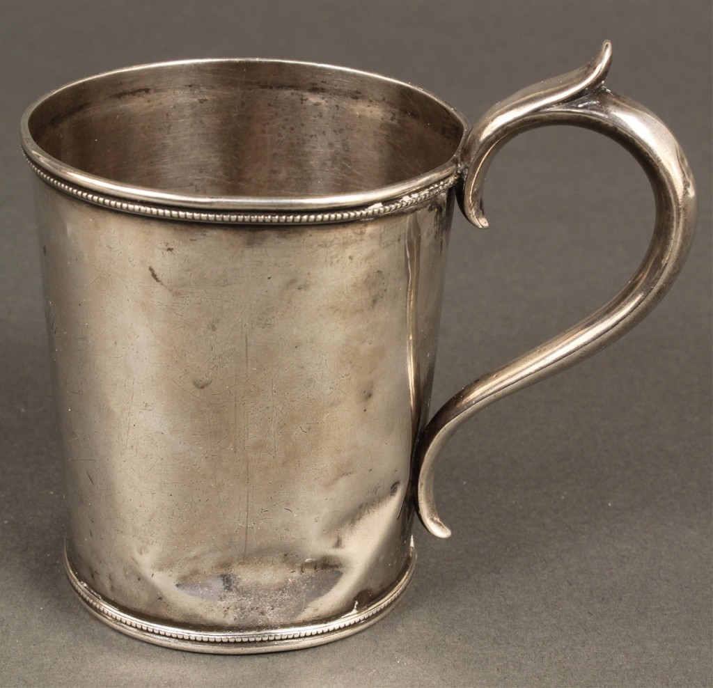 Lot 120: Memphis, Tennessee Coin Silver Cup