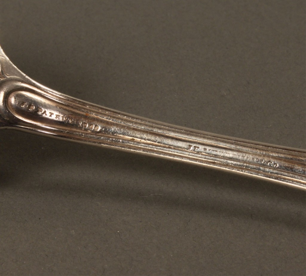 Lot 125: 16 pcs of silver flatware, Sevier family
