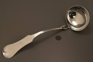 Lot 126: Memphis coin silver punch ladle, Merriman