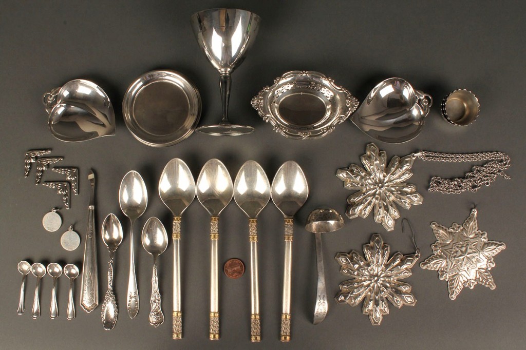 Lot 146: Grouping of Sterling including Tiffany, 37 pieces