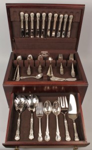 Lot 152: Towle Sterling Flatware, Old Master, 75 pcs