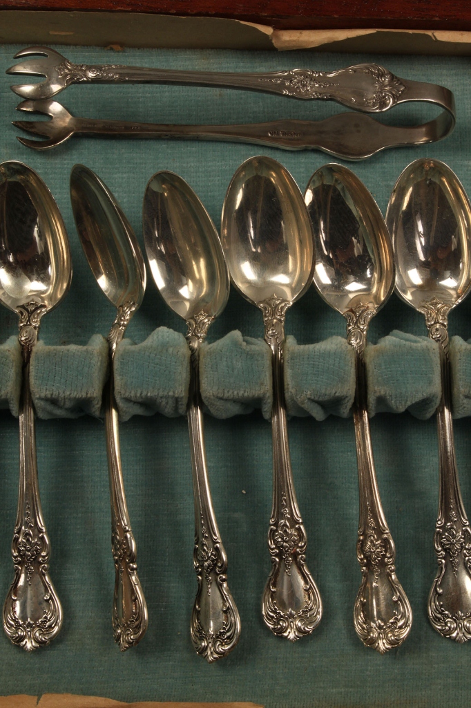 Lot 153: Towle Sterling Silver Flatware Set, 69 pieces