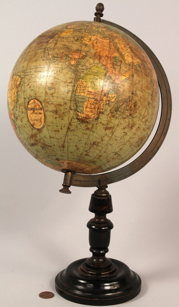 Lot 186: Terrestrial Table Globe, E.J. Arnold & Son