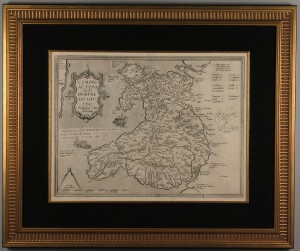Lot 187: 1578 H. Lhuyd Map of Wales
