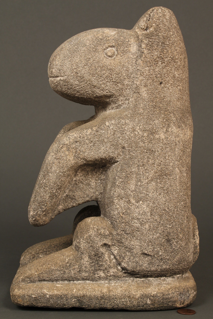 Lot 190: William Edmondson Limestone "Varmint" Sculpture