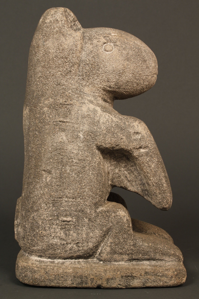 Lot 190: William Edmondson Limestone "Varmint" Sculpture