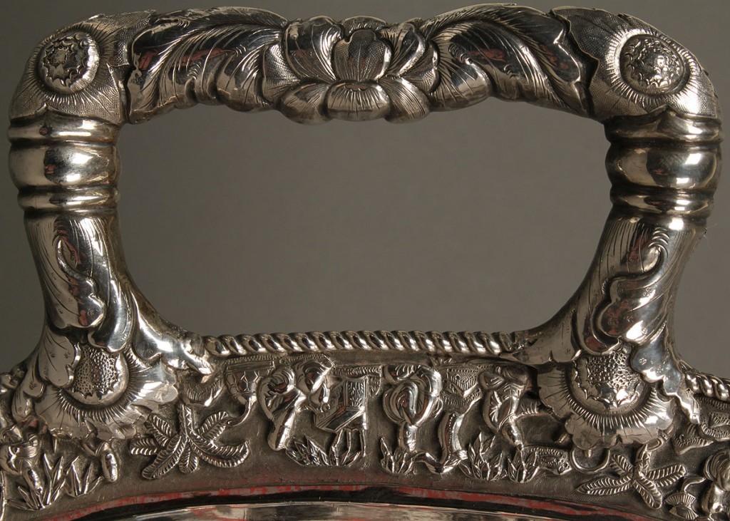 Lot 1: Chinese Export Silver Presentation Tray