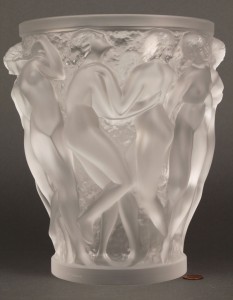 Lot 215: Lalique Bacchantes Art Glass Vase