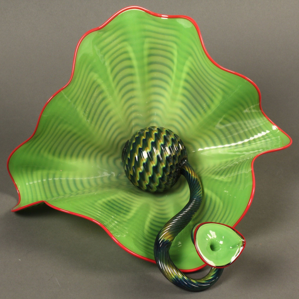 Lot 217: Dale Chihuly Art Glass Sculpture, Persian